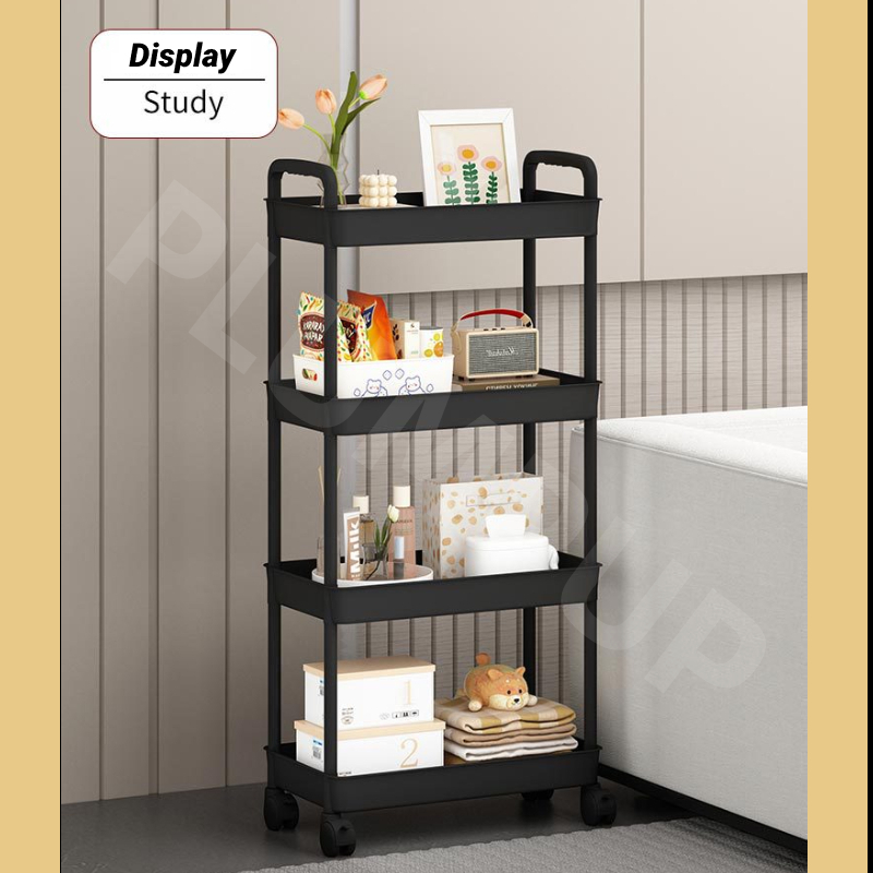 JOYNEST 5 Tier Trolley Racks with Wheels Multifunction Storage Shelf