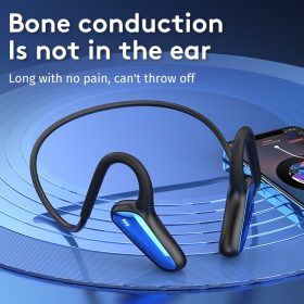 Sport Edition Wireless Bluetooth Headset Headphone Earphone Air Bone Conduction Running M-D8 Sweatproof On In Ear - Blue - Image 9