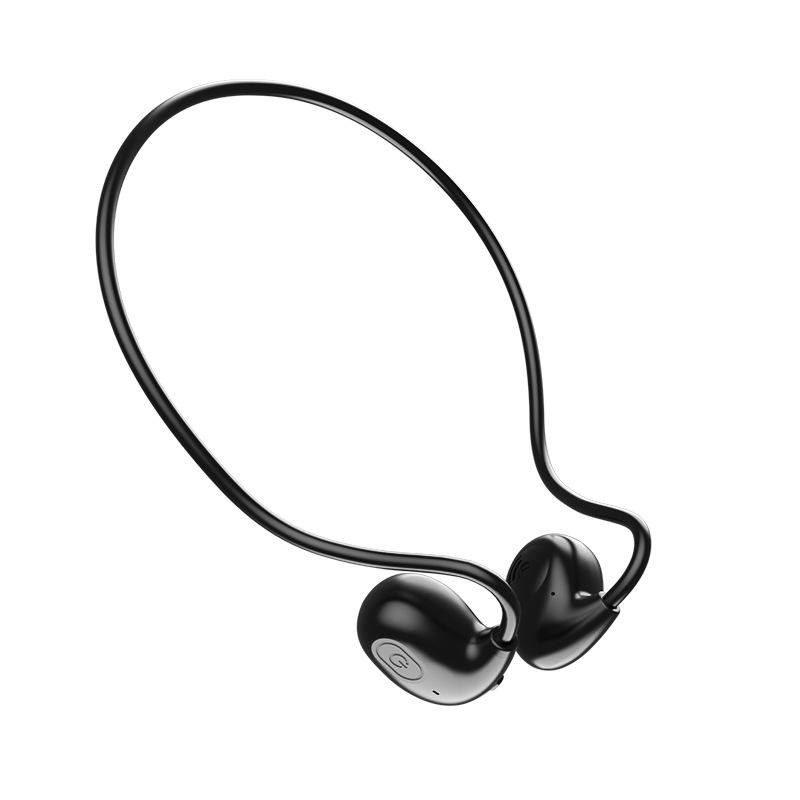 Air Conduction Headphone Wireless Bluetooth Earphones Bone Conduction Sports IPX8 Waterproof Headset Ear Hook - Black - Image 1