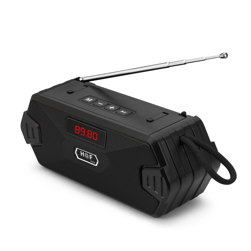 Mini Bluetooth Wireless Speaker Portable Radio 5.0 Bass Column Outdoor USB Speakers MP3 Subwoofer Loudspeaker - Black - Image 1