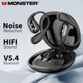 Monster Open Ear AC210 Wireless Earphone Bluetooth 5.4 TWS Sports Earphone Waterproof In-Ear HiFi Stereo Noise Canceling Earbuds - White - Image 2