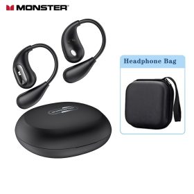 Monster Open Ear AC210 Wireless Earphone Bluetooth 5.4 TWS Sports Earphone Waterproof In-Ear HiFi Stereo Noise Canceling Earbuds - Black - Image 11