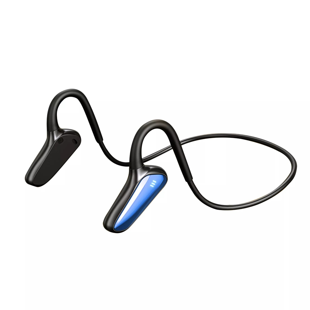 Sport Edition Wireless Bluetooth Headset Headphone Earphone Air Bone Conduction Running M-D8 Sweatproof On In Ear - Blue - Image 1