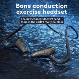 Sport Edition Wireless Bluetooth Headset Headphone Earphone Air Bone Conduction Running M-D8 Sweatproof On In Ear - Blue - Image 10