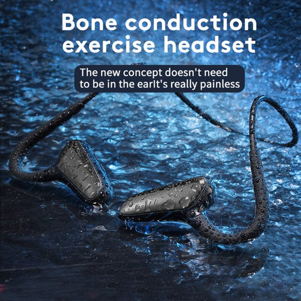 Sport Edition Wireless Bluetooth Headset Headphone Earphone Air Bone Conduction Running M-D8 Sweatproof On In Ear - Blue - Image 10