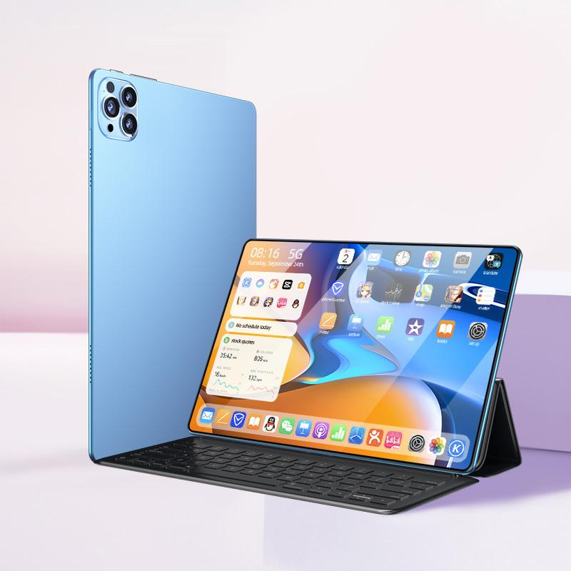 2024 Discount Tablet Galaxy Tab X95pro Tablet PC 10.8 Inches Smart Tablet PC Android Tablet PC Mugla Support SIM Card - Blue + Keyboard - Image 1