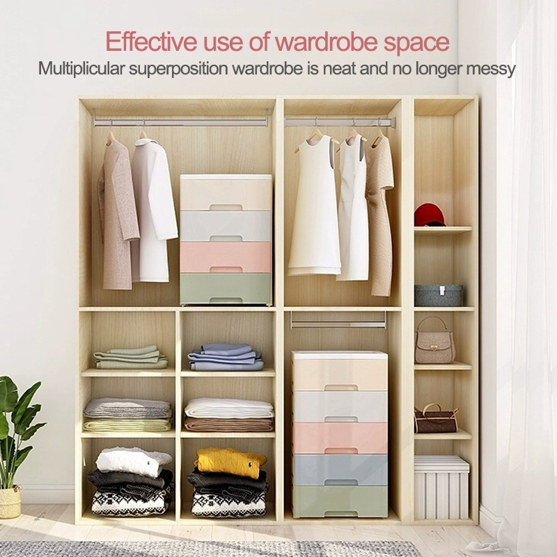 36cm 4 Layers Maracon Wide Durabox Drawer Clothes Storage