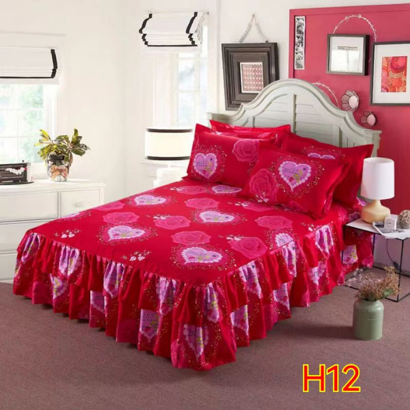 3-in-1 Queen Set Ropol Bedsheet - H12 - Image 1