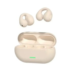 TWS Original T75 Bone Conduction Wireless Bluetooth 5.3 Headphones Sports Earphones HiFi Sound Quality Waterproof Headset - Khaki