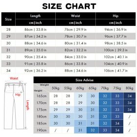 Men Cropped Pants Slim Fit Casual Formal Business Smart Suit Trouser - Khaki - Image 2