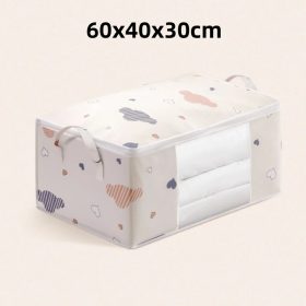 Large Capacity Clothes Storage Bag Organizer with Reinforced Handle Suitable for Blankets Bedding Foldable with Sturdy Zipper - Large Beige