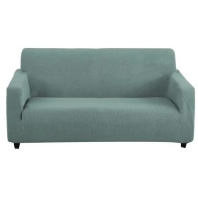Elastic Jacquard Sofa Cover 1/2/3/4 Seater Sofa Cover L-shaped Full-wrap Sofa Cover - Light Green