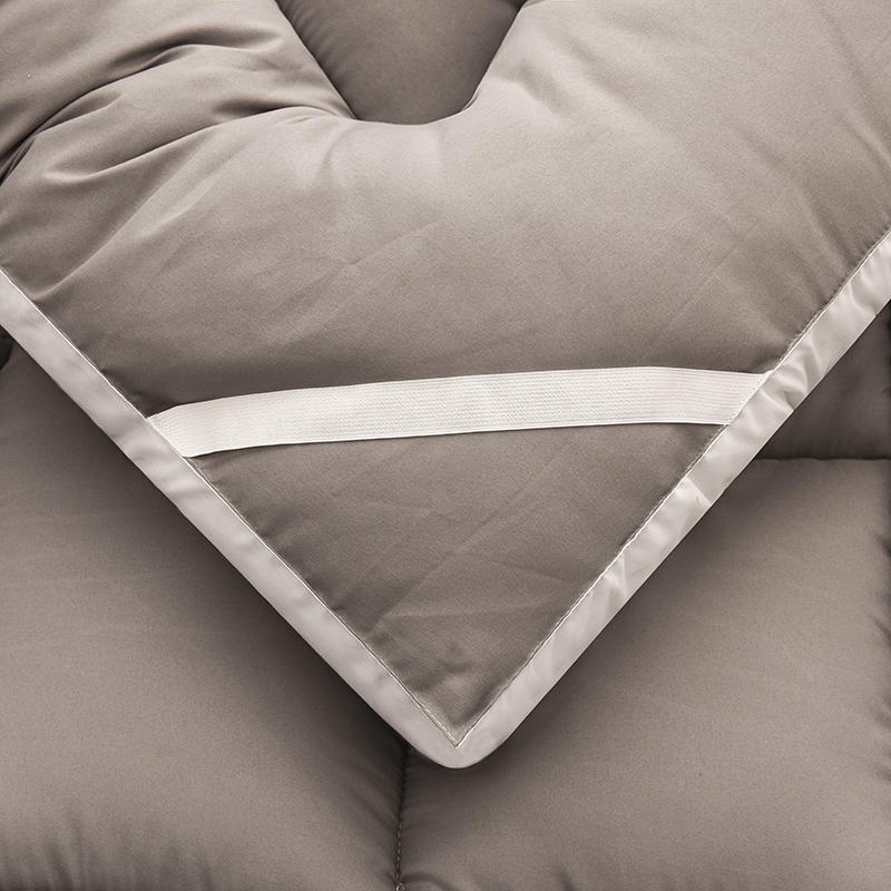 Thicker Topper Mattress Spring Four Seasons Foldable - Dark Blue - Image 7