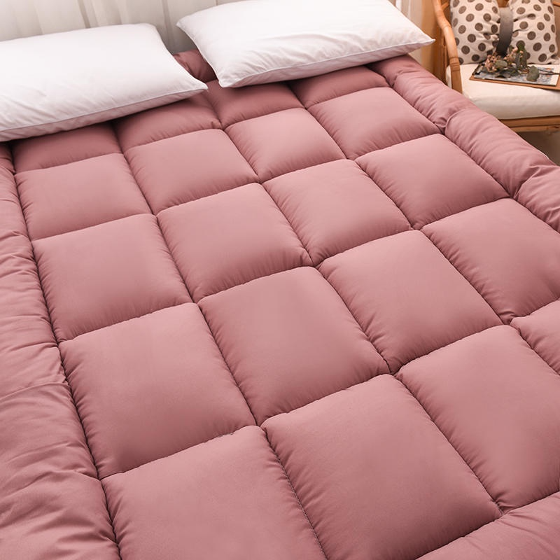 Thicker Topper Mattress Spring Four Seasons Foldable - Dark Blue - Image 6