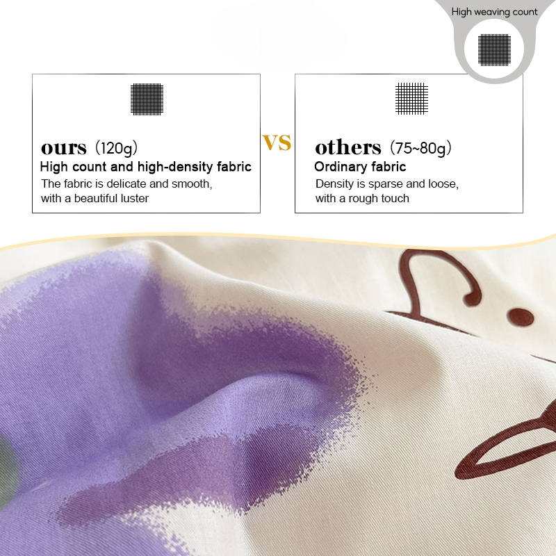 4 in 1 fitted Bedding Set Quilt Cover Bed Sheet Pillowcase Set - Design 6 - Image 8