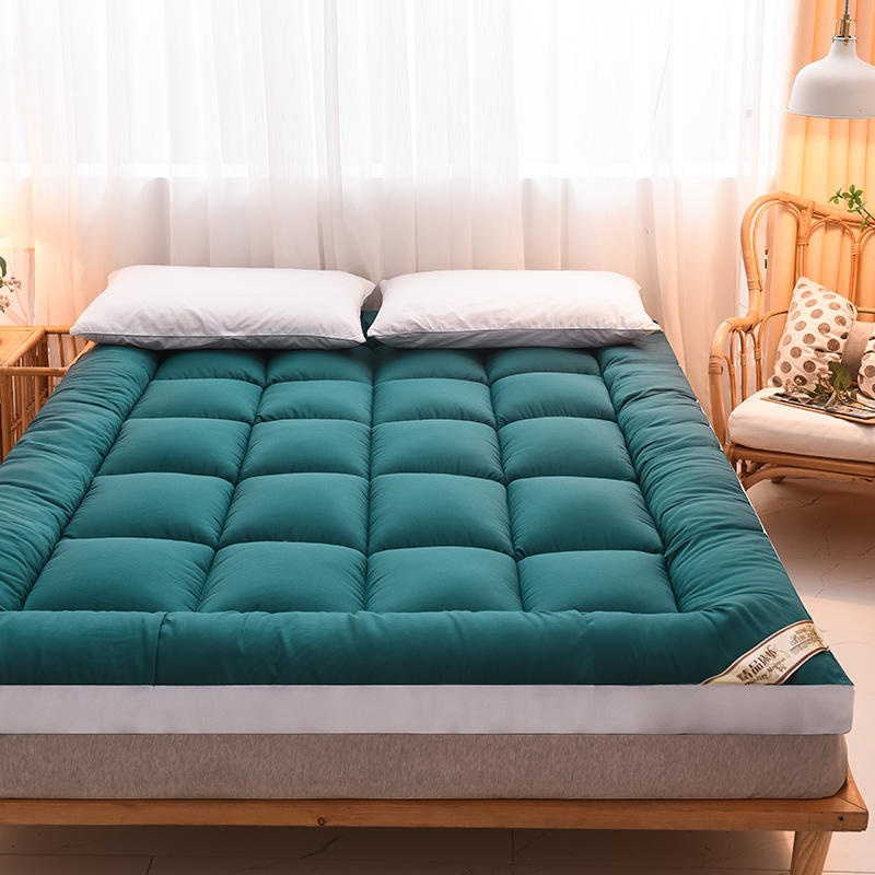 Thicker Topper Mattress Spring Four Seasons Foldable - Green - Image 1