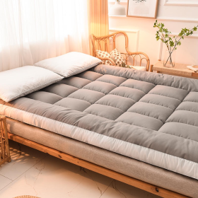 Thicker Topper Mattress Spring Four Seasons Foldable - Dark Blue - Image 10