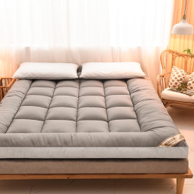Thicker Topper Mattress Spring Four Seasons Foldable - Grey - Image 1