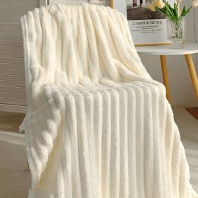 Candy Velvet Bath Towel Water-Absorbent Microfiber Extra-large - Cream - Image 1
