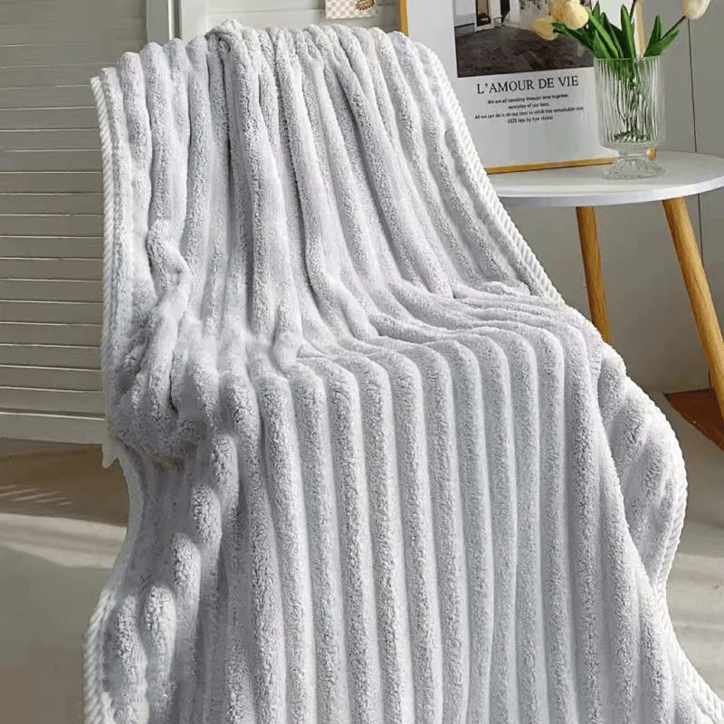 Candy Velvet Bath Towel Water-Absorbent Microfiber Extra-large - Grey - Image 1