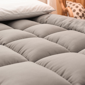 Thicker Topper Mattress Spring Four Seasons Foldable - Dark Blue - Image 3