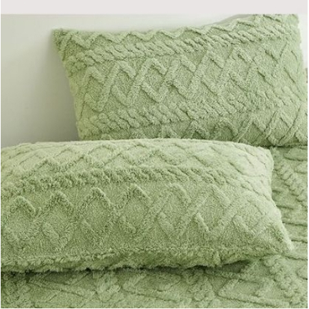 Bed Cover Sheet Taffeine Coral Fleece Milk Plus Flannel - Grey