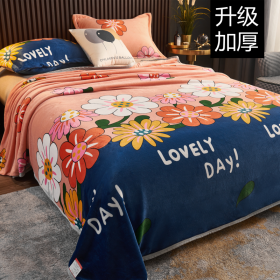 Soft Comforter Fluffy Fannel Fleece Blanket Printed - Blossoms - Image 1
