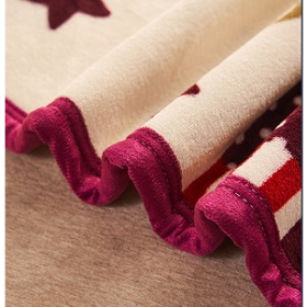 Soft Comforter Fluffy Fannel Fleece Blanket Printed - Lovely Bear - Image 7