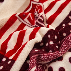 Soft Comforter Fluffy Fannel Fleece Blanket Printed - Lovely Bear - Image 6