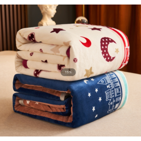 Soft Comforter Fluffy Fannel Fleece Blanket Printed - Lovely Bear - Image 2