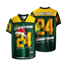 2025 Merry Christmas T shirt New Retro Collor Jersey Full Sublimation Microfiber - NFL-M8985 - Image 1