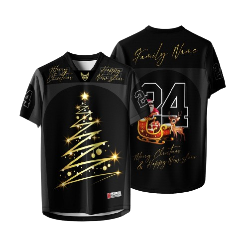 2025 Merry Christmas T shirt New Retro Collor Jersey Full Sublimation Microfiber - NFL-M8988