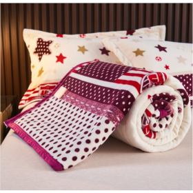 Soft Comforter Fluffy Fannel Fleece Blanket Printed - Lovely Bear - Image 5