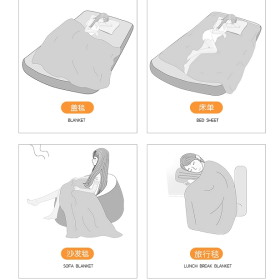 Soft Comforter Fluffy Fannel Fleece Blanket Printed - Lovely Bear - Image 8