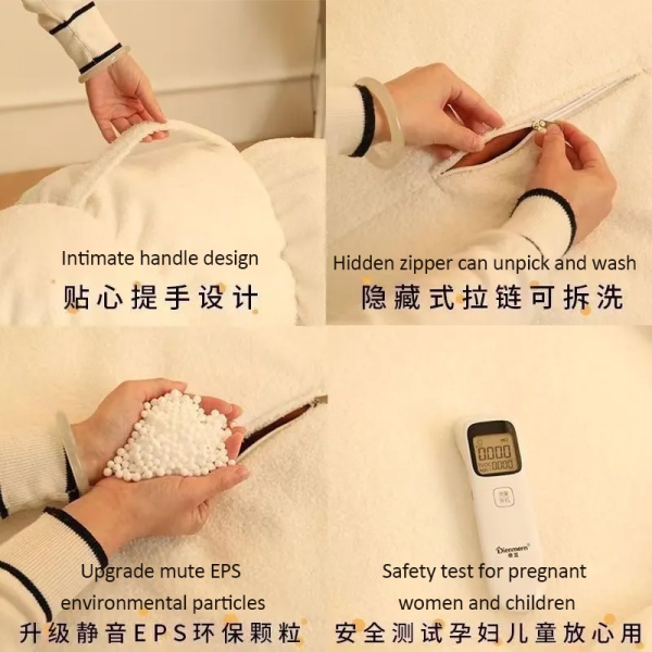 Lazy sofa Couch Lounge Mute Chair Armchair Small Pumpkin Chair Living Room Bedroom Bean Bag Cover with Filling - Pink