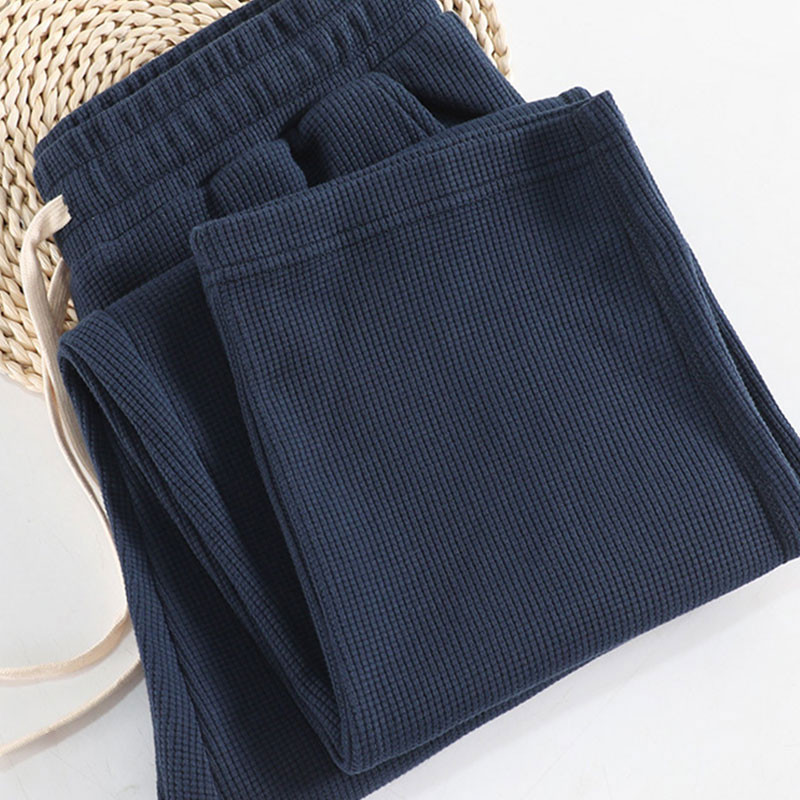 Korean Style Men Fashion Long Trousers Unisex Couple Pants - Blue - Image 1