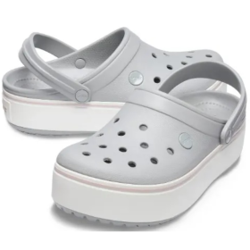 2023 Crocs Platform Clog Authentic - Light Grey
