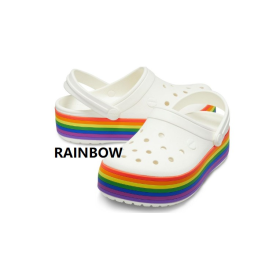 2023 Crocs Platform Clog Authentic - Rainbow
