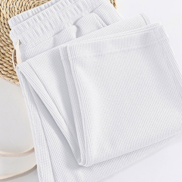 Korean Style Men Fashion Long Trousers Unisex Couple Pants - White
