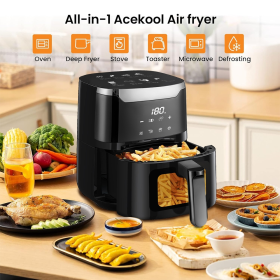 Panasonic Air Fryer Household Oven 1500W Smart Cooking Preset Menus Touch Screen 360° Hot Air Circulation airfryer - Image 2