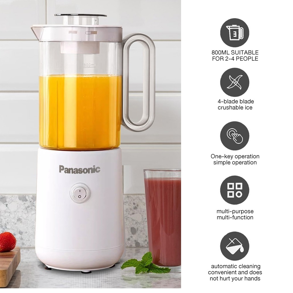 Panasonic Juice Extractor Fruit Blender Multifunctional Portable Home Blender Low Noise 800ML Juice Blender - Image 2