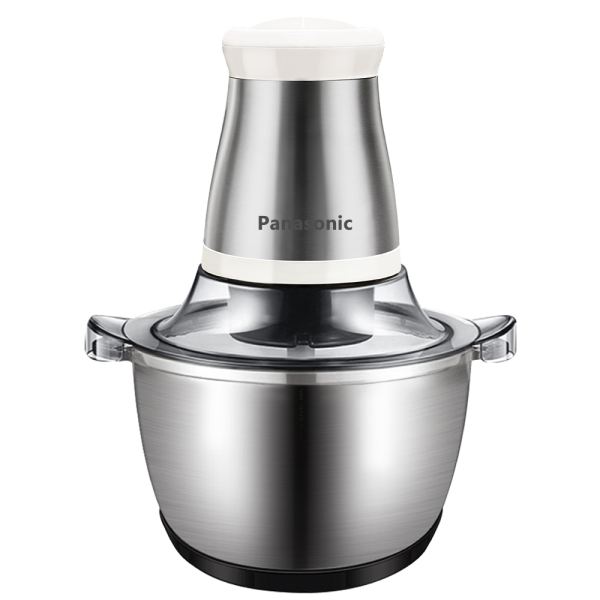 Panasonic Chopper Blender Stainless Steel Electric Food Chopper Meat Grinder Machine Mixer Food Processor - 2L (White)