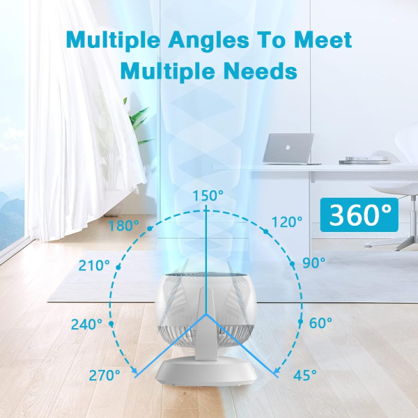 Panasonic Kipas Meja Desk Fan Portable Fan Household Home & Office USB Rechargeable Desktop Silent Fan 4200mAh