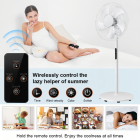 Panasonic Stand Fan Kipas Berdiri 5 Blades Silent Fan 16 Inch 3 Speed Control Home Office Smart Floor Fan - Image 8