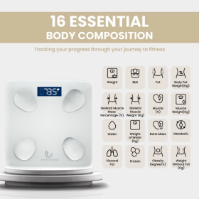 HAN RIVER Bluetooth Body Fat Scale Weight Scale High Accuracy LED Display - Image 9