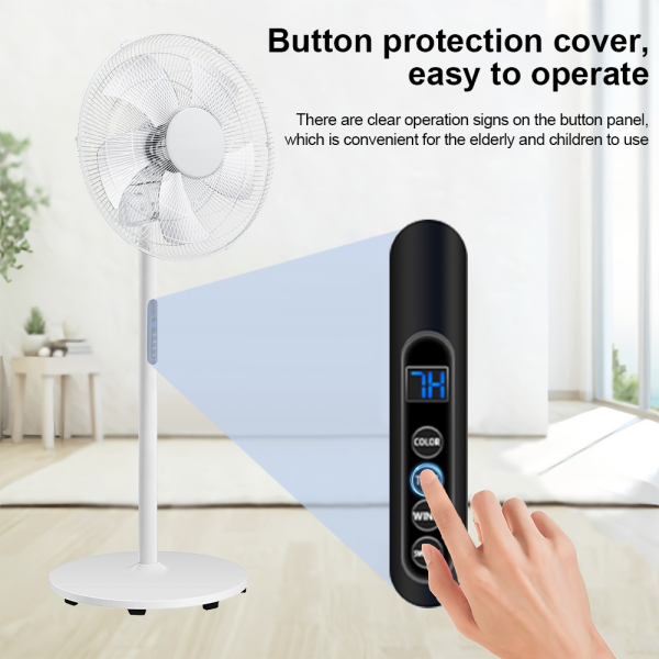 Panasonic Stand Fan Kipas Berdiri 5 Blades Silent Fan 16 Inch 3 Speed Control Home Office Smart Floor Fan