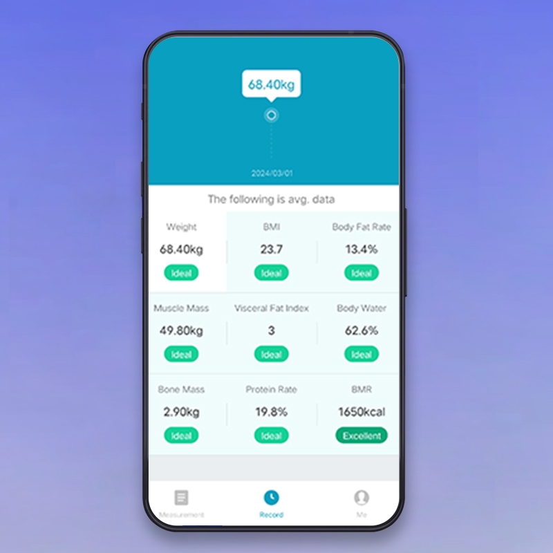 HAN RIVER Bluetooth Body Fat Scale Weight Scale High Accuracy LED Display - Image 10