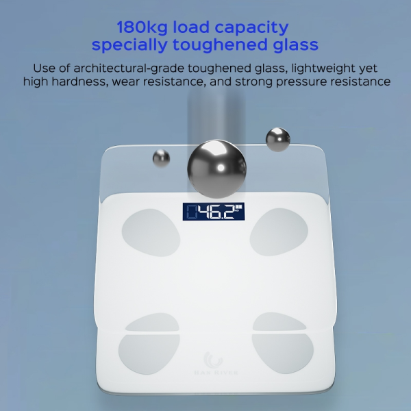 HAN RIVER Bluetooth Body Fat Scale Weight Scale High Accuracy LED Display