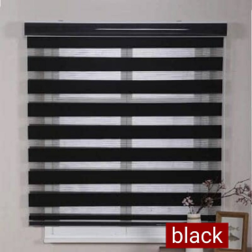 Modern Zebra Blinds Outdoor Roller Blind - Black