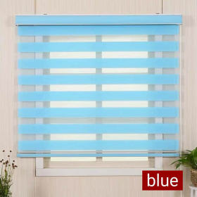Modern Zebra Blinds Outdoor Roller Blind - Blue
